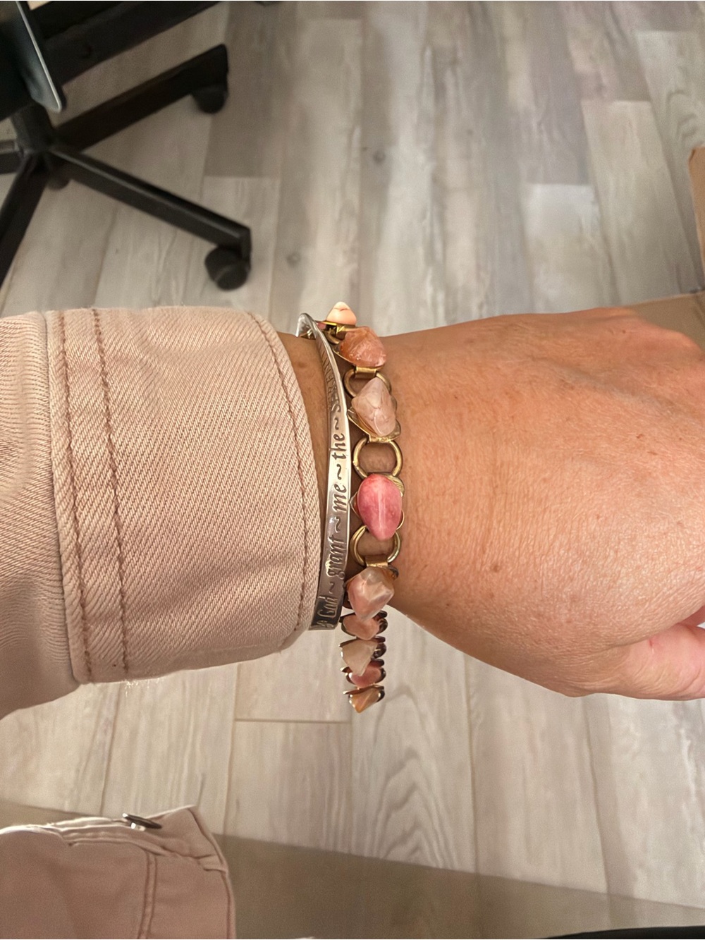 4/$100 Pink Stone Link Bracelet - Women Jewelry